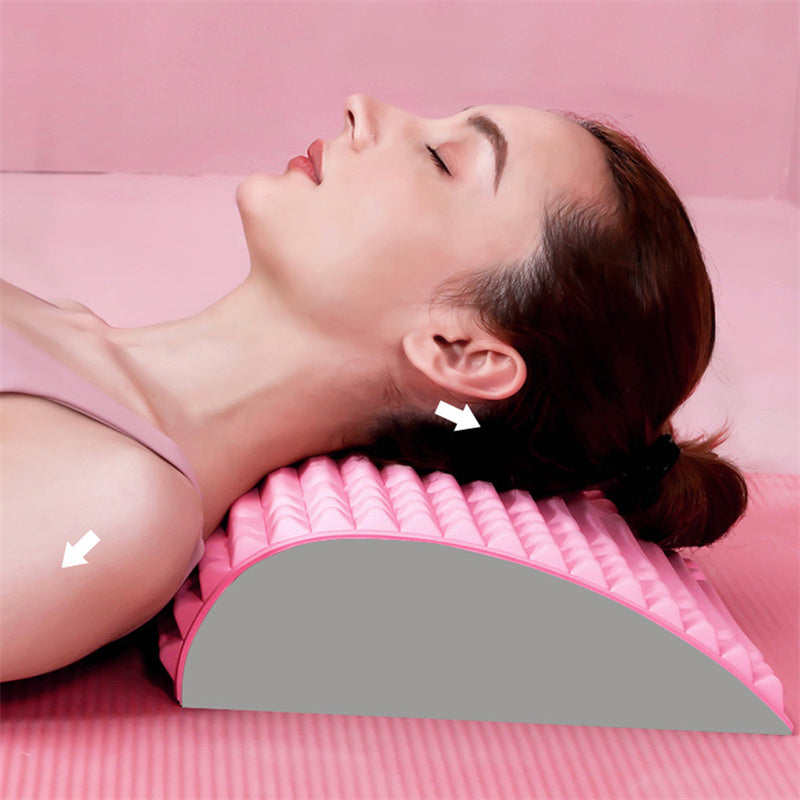 Ultimate Back Stretcher Pillow: Neck and Lumbar Support Massager for Pain Relief and Relaxation