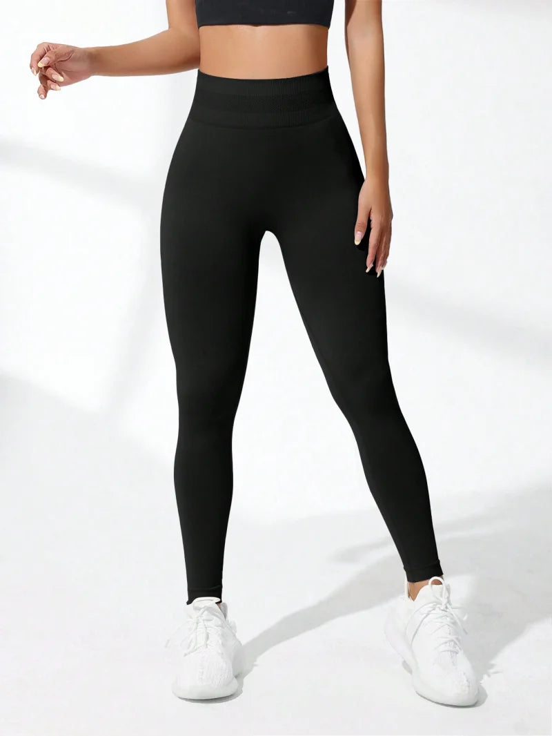 Elevate Your Workout with Women's High Waist Seamless Yoga Leggings - Breathable, Stretchy, and Butt Lifting Sports Pants