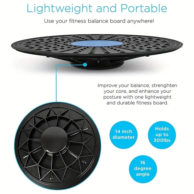Elevate Your Fitness with the 1 Pc Yoga Balance Board - Perfect for Sensory Rehabilitation and Core Training