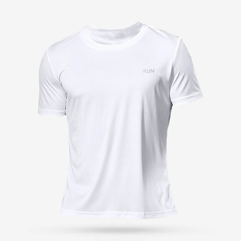 Elevate Your Workout with Our Quick-Dry Summer Gym T-Shirt for Men - Perfect for Running, Bodybuilding, and More!
