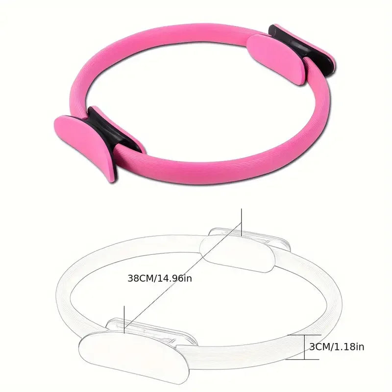Elevate Your Workout with the 1Pcs Premium Yoga Fitness Ring - Perfect for Pilates, Home Exercises, and Resistance Training!