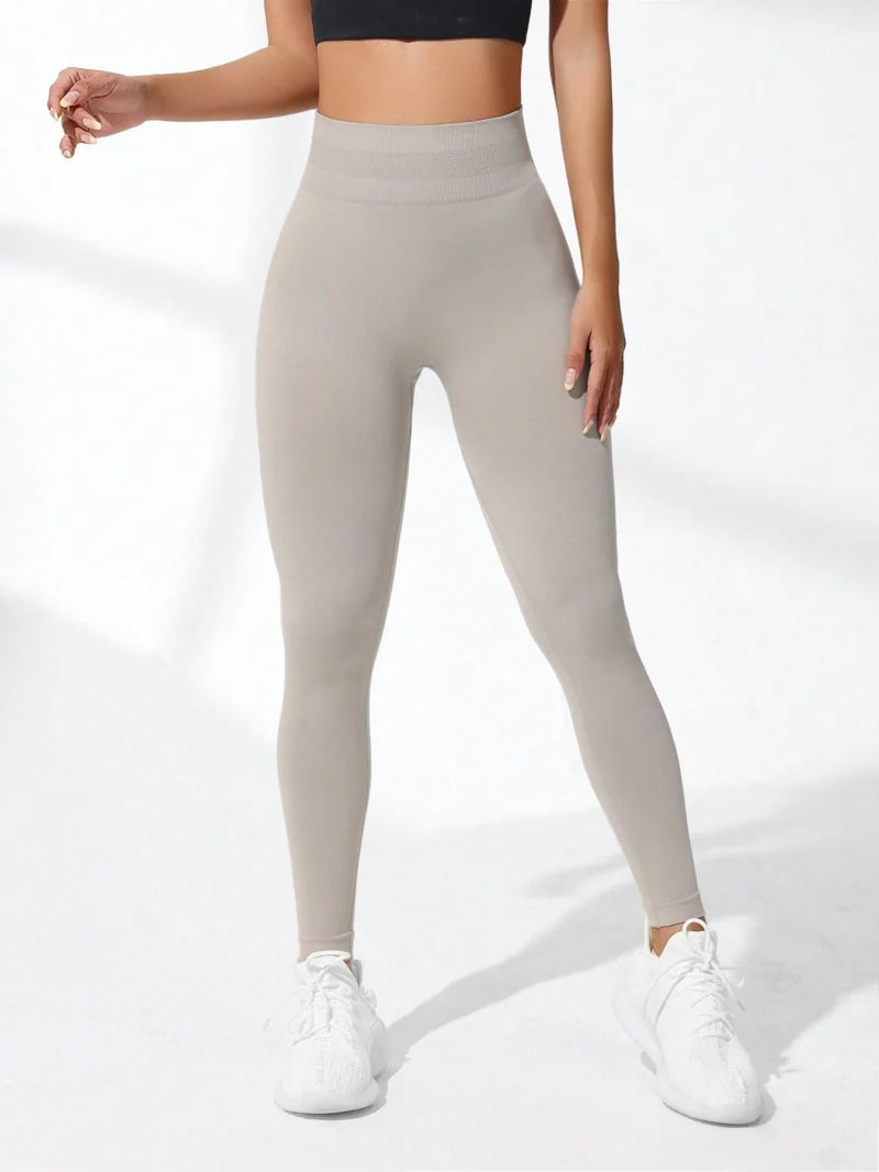 Elevate Your Workout with Women's High Waist Seamless Yoga Leggings - Breathable, Stretchy, and Butt Lifting Sports Pants