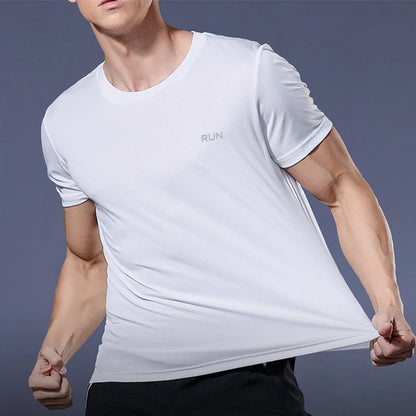 Elevate Your Workout with Our Quick-Dry Summer Gym T-Shirt for Men - Perfect for Running, Bodybuilding, and More!