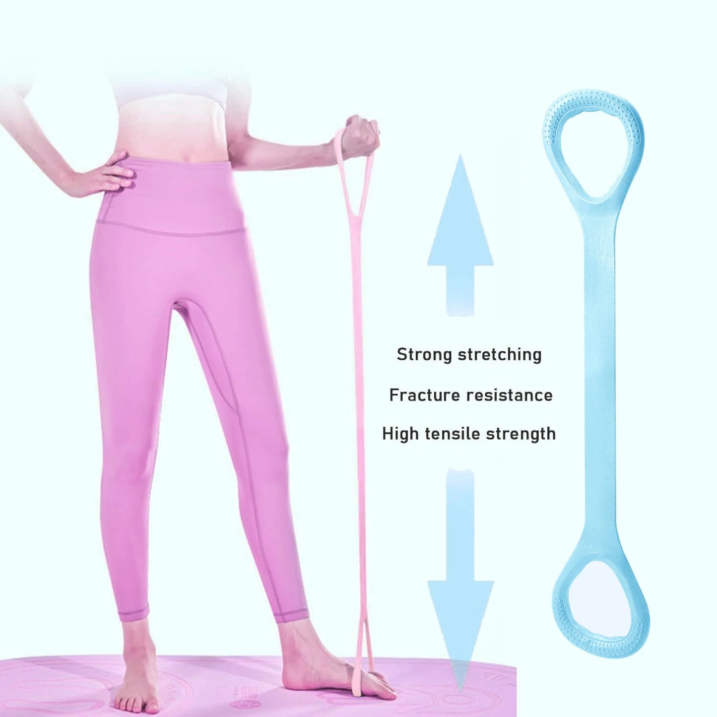 Elevate Your Workout with the 8-in-1 Resistance Band for Arm, Back, and Shoulder Training - Perfect for Yoga and Pilates!