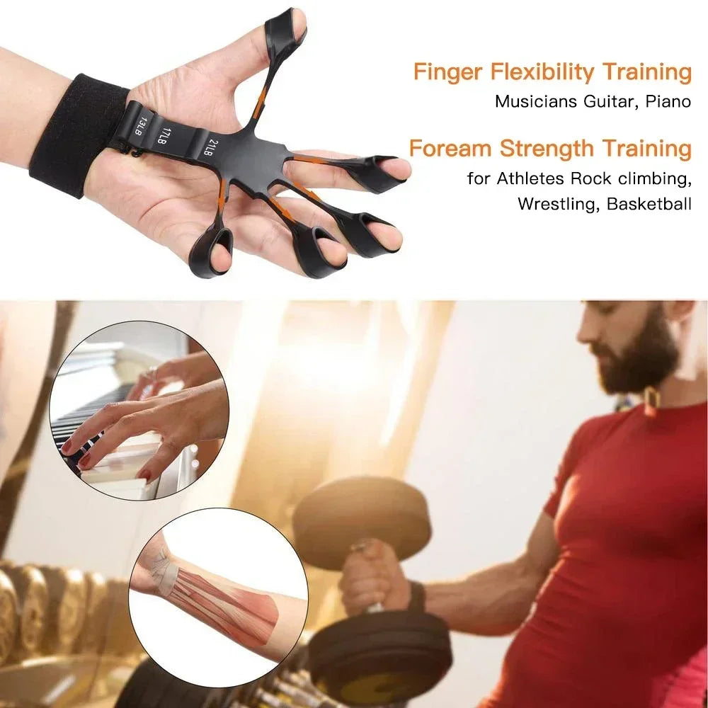 Ultimate 5-60Kg Adjustable Hand Grip Strength Trainer - Build Muscle & Aid Injury Recovery with Finger Exerciser Kit