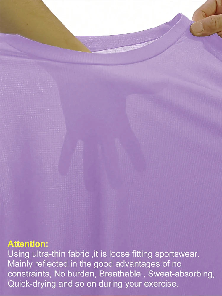 Elevate Your Workout with Our Women's Ultralight Quick Dry Sport T-Shirt - Breathable and Lightweight Compression for Running and Gym Sessions