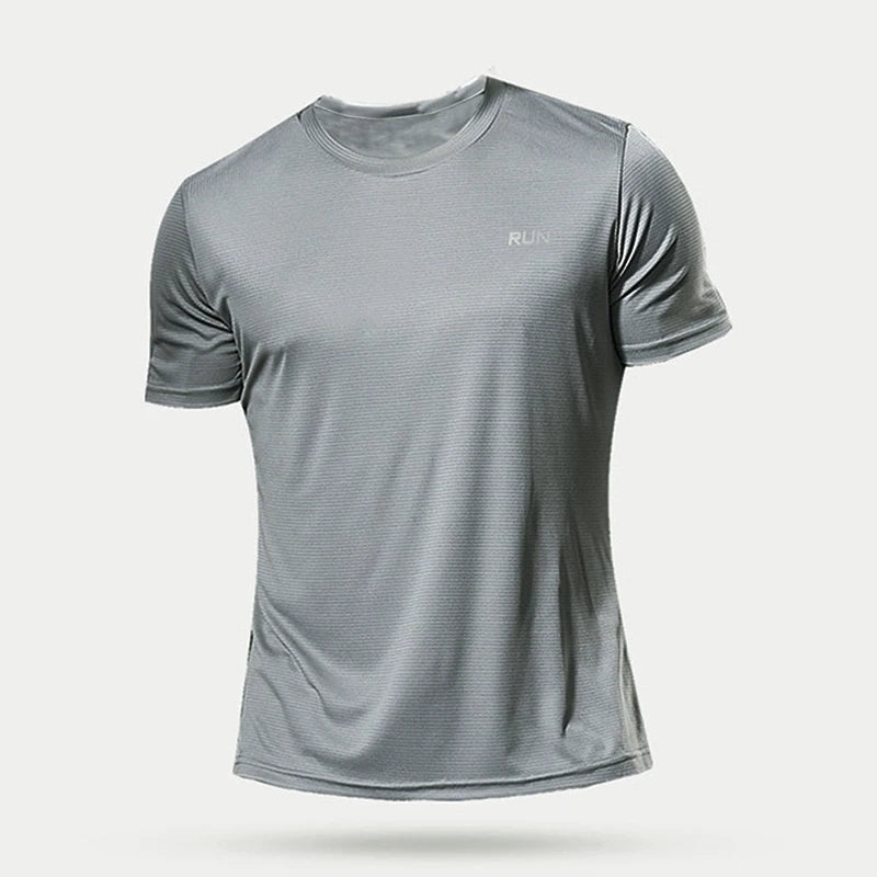 Elevate Your Workout with Our Quick-Dry Summer Gym T-Shirt for Men - Perfect for Running, Bodybuilding, and More!