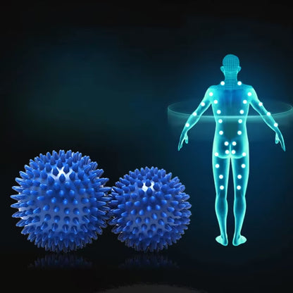 Revitalize Your Feet with the 7cm Hard Spiked PVC Massage Ball - Perfect for Plantar Fasciitis Relief and Muscle Relaxation