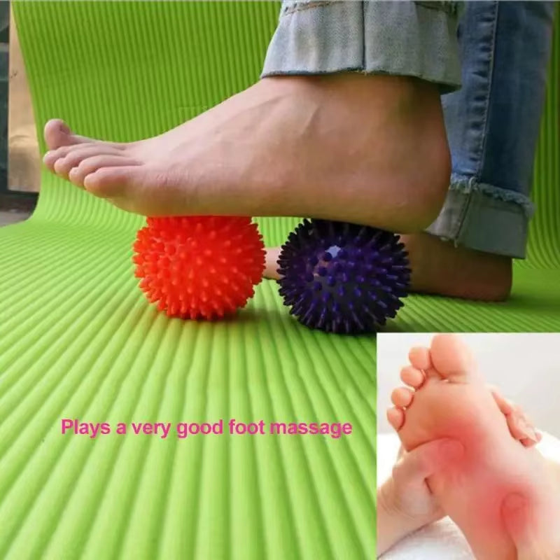 Revitalize Your Feet with the 7cm Hard Spiked PVC Massage Ball - Perfect for Plantar Fasciitis Relief and Muscle Relaxation